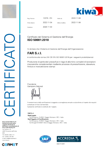 Fonderia FAR - ISO 50001